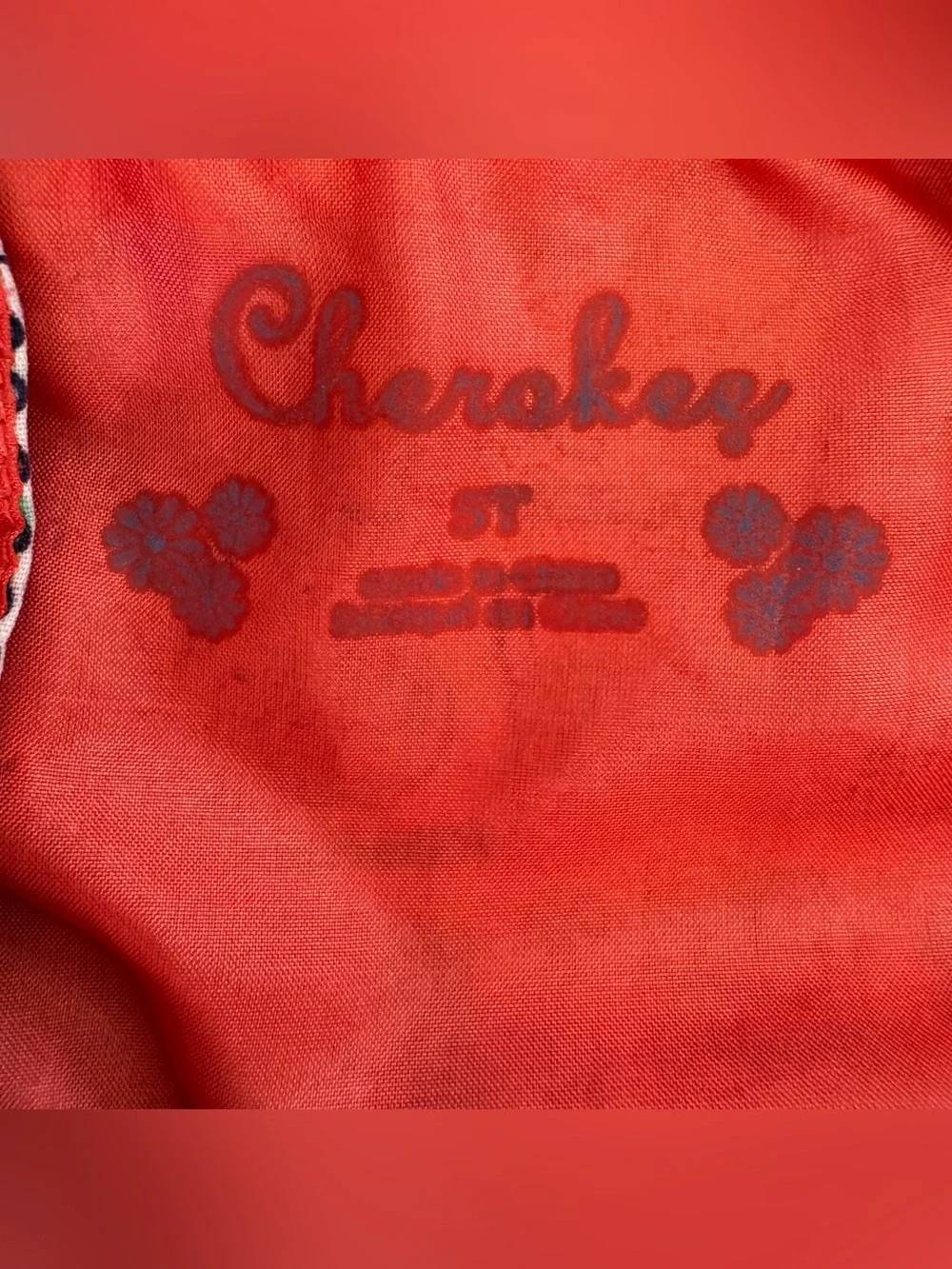 VTG Y2K Cherokee Back to school Dress Sleeveless Novelty Whimsical Girls 5T